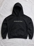 black printed croped oversized  hoddie